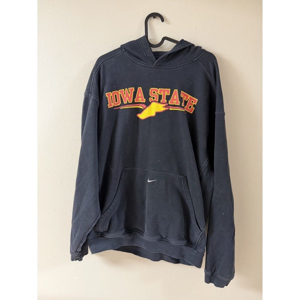 Nike Iowa Hawkeyes NCAA Center Swoosh Pullover Hoodie Sweatshirt Mens Size Large
